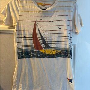 Aviator Nation small fitted sail boat shirt